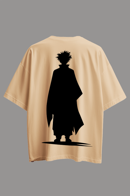 Oversized Anime Silhouette T-Shirt