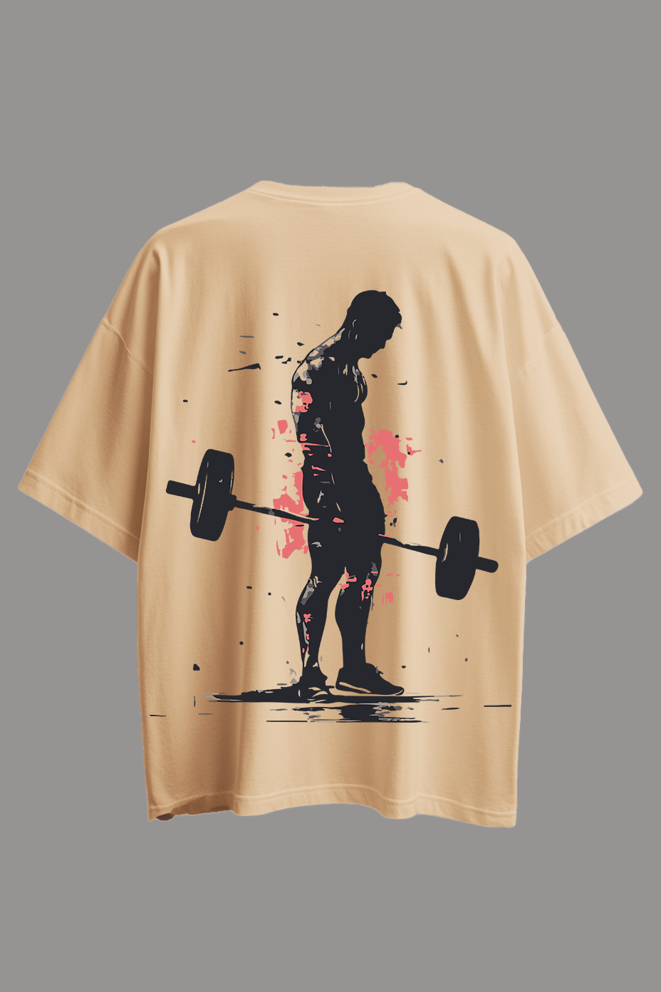 Oversized  GYM T-Shirt -BUILD HIM UP