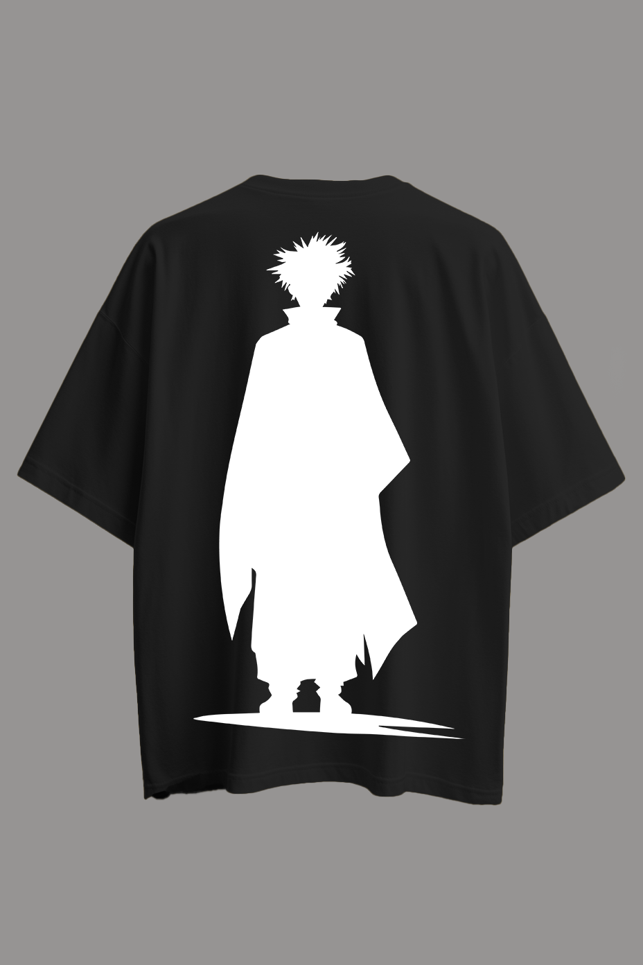 Oversized Anime Silhouette T-Shirt