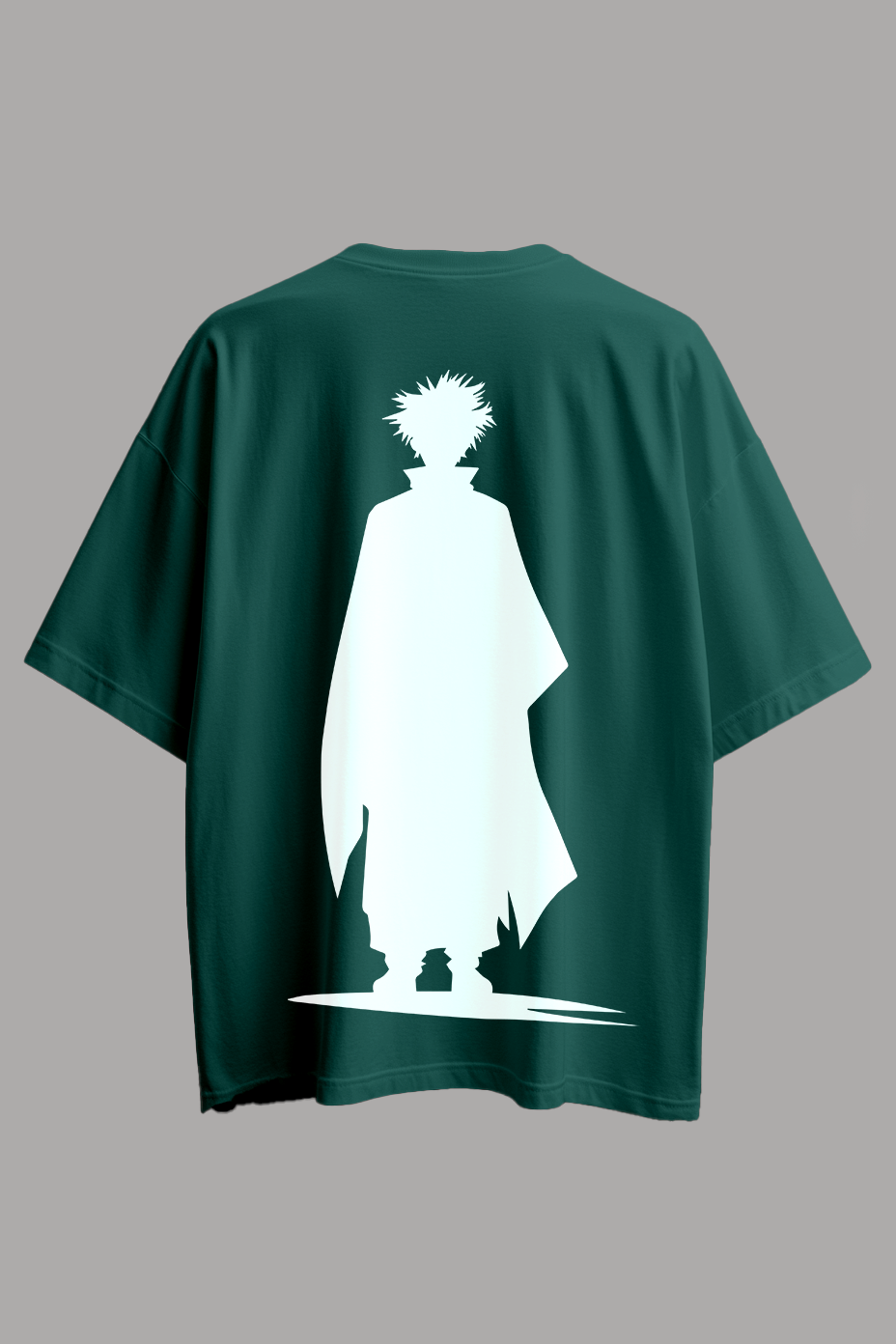 Oversized Anime Silhouette T-Shirt