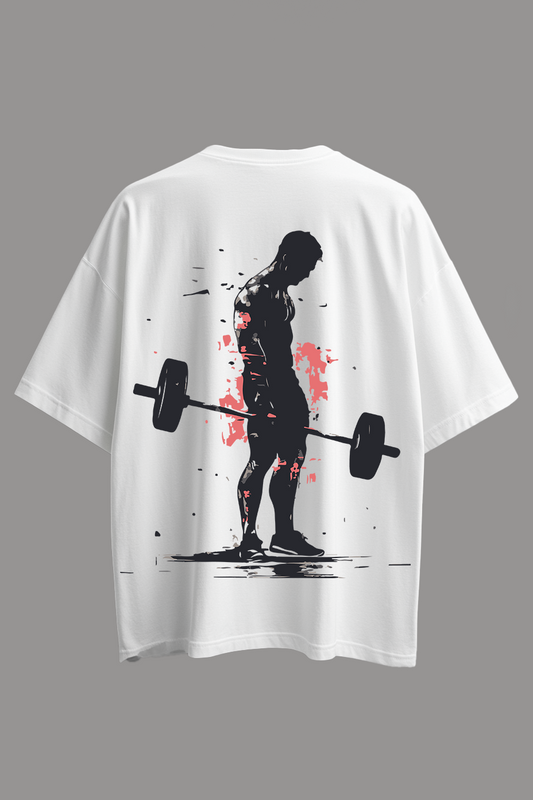 Oversized  GYM T-Shirt -BUILD HIM UP