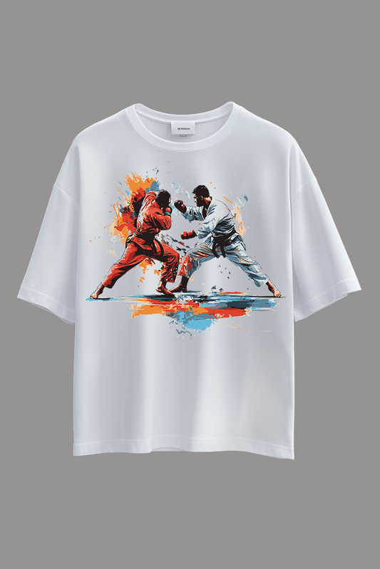 Oversized Martial Arts T-Shirt - Karate Clash