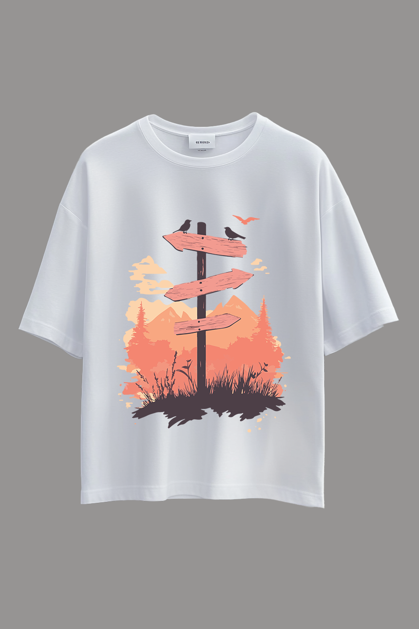 Oversized Travel T-Shirt – Direction