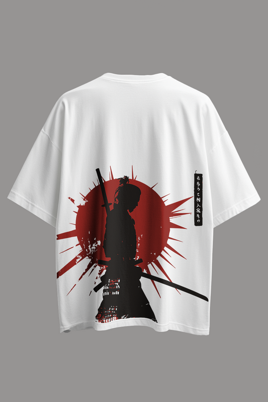 Oversized Samurai Graphic T-Shirt